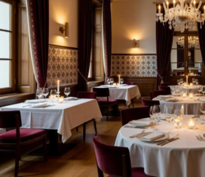 Elegáns, gyertyafényes fine dining terem a Magyar Értékelésben