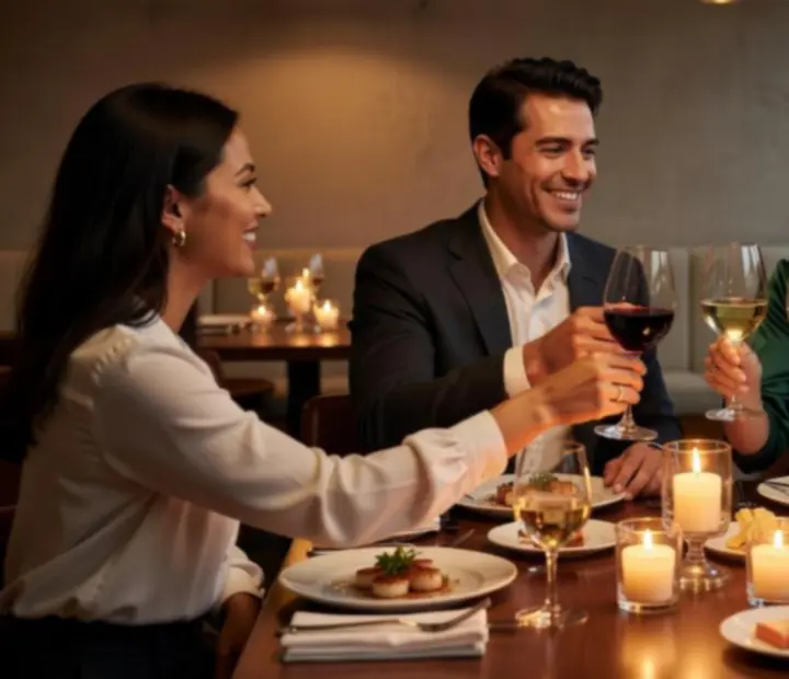 Elegáns vendégek fine dining és poker élményt élveznek
