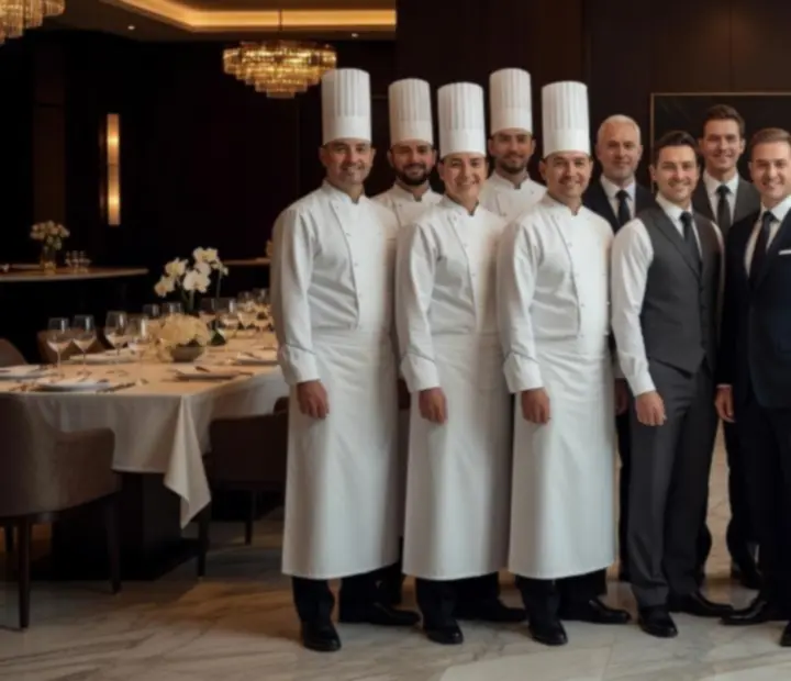 Fiatal, elhivatott fine dining csapat munka közben a Magyar Értékelésben